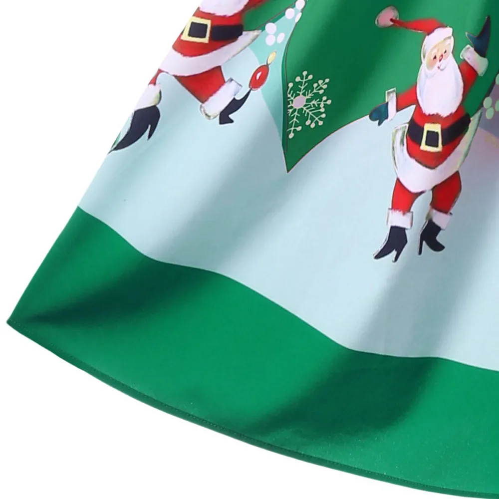 2018 модные женские юбки женская сексуальная Рождественская юбка с принтом