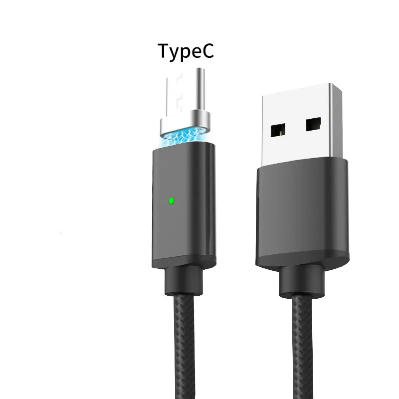 Магнитный кабель Vanniso Micro USB 2A, кабель для быстрой зарядки для iPhone XS X XR 8 7 samsung S8 type C, магнитный кабель для мобильных телефонов