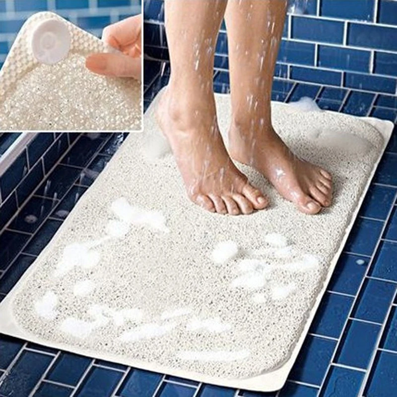 Новый присоска ПВХ коврик для ванной нескользящий Быстросохнущий гидро душ и