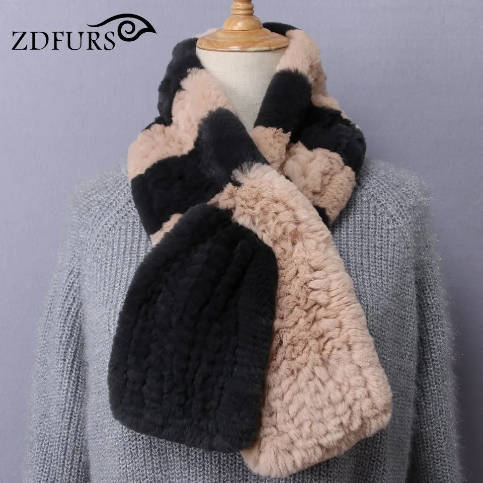 ZDFURS * 2017 новые корейские женские зимние длинные вязаные шарфы из натурального