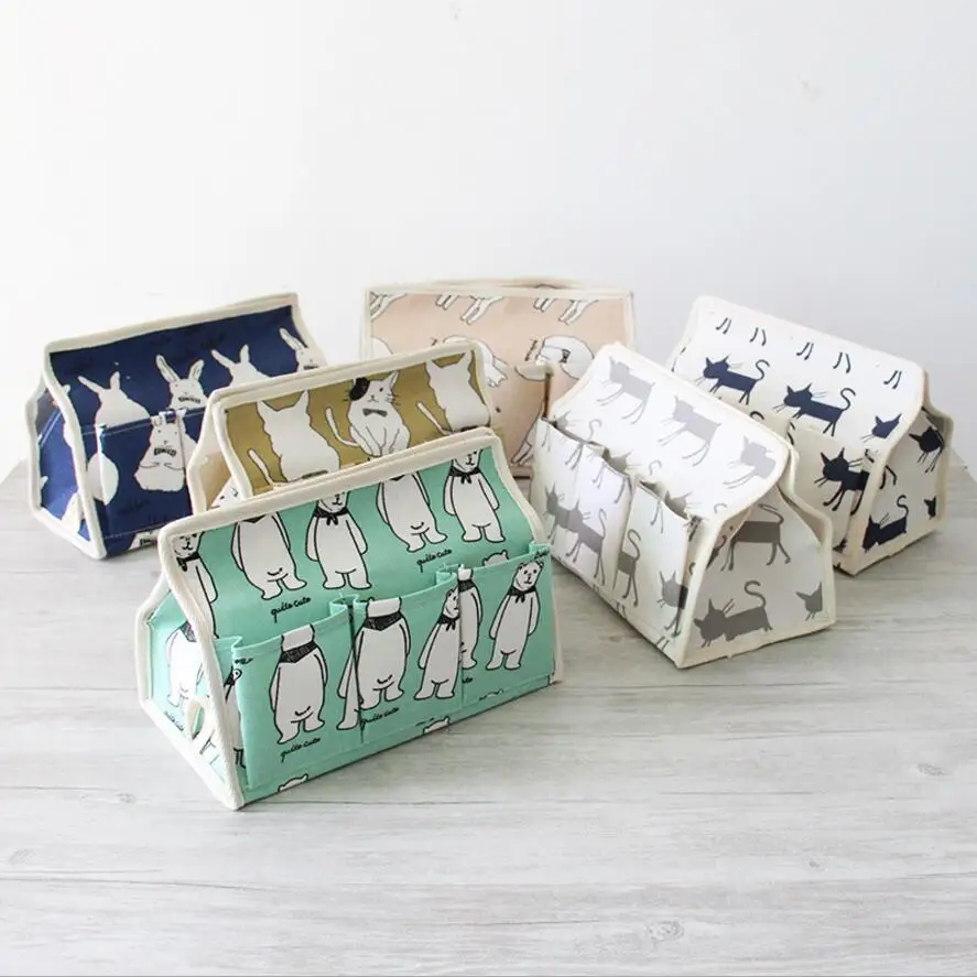 3 кармана для салфеток из хлопка и льна|car tissue case|tissue casenapkin holder |