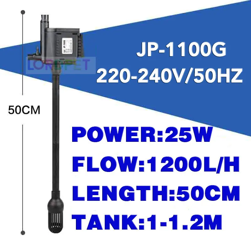 JP-1100G 220 В Sunsun 3 в 1 аквариумный аквариум 1800л/ч погружной насос+ фильтр+ кислородный Миниатюрный Насос - Цвет: JP-1100G