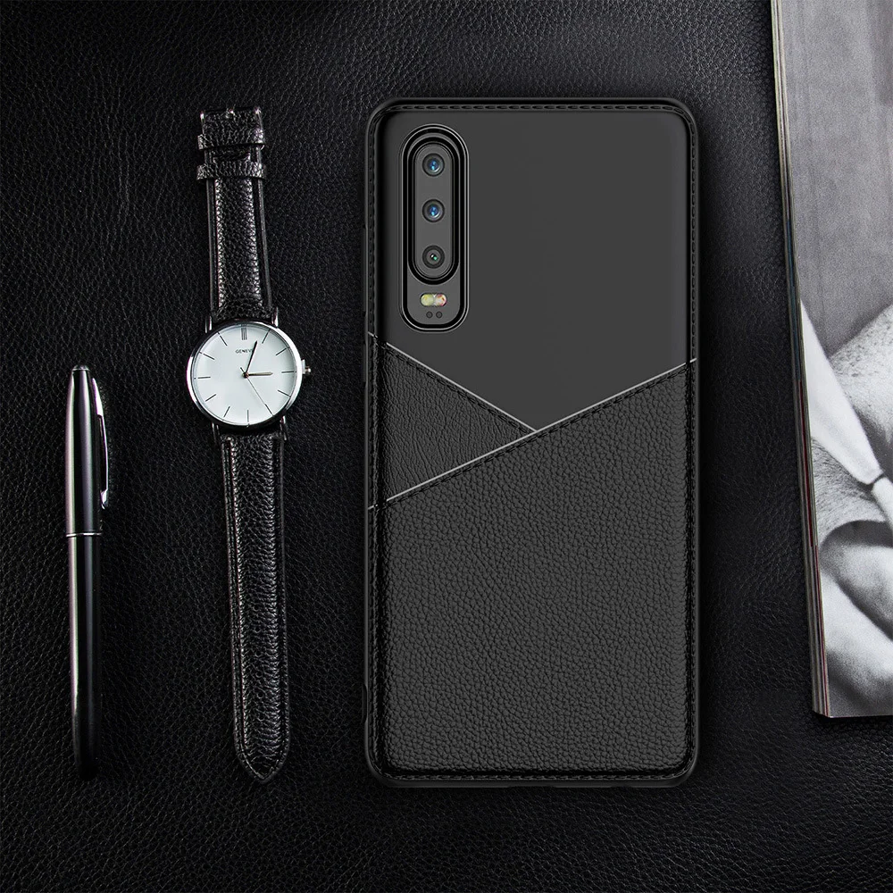 2019 новый деловой кожаный чехол из термополиуретана для Huawei P Smart P20 P30 Mate 20 Lite