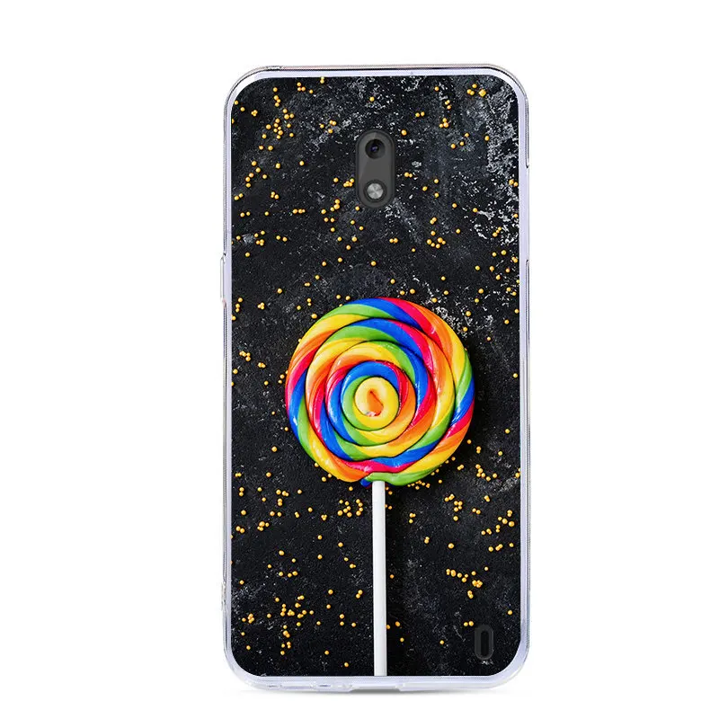 J&ampR Cute Cartoon Phone Cover For Nokia 2 Nokia2 TA-1029 TA-1035 Silicone Case 1 2.1 2018 Print Back Cases Drawing |