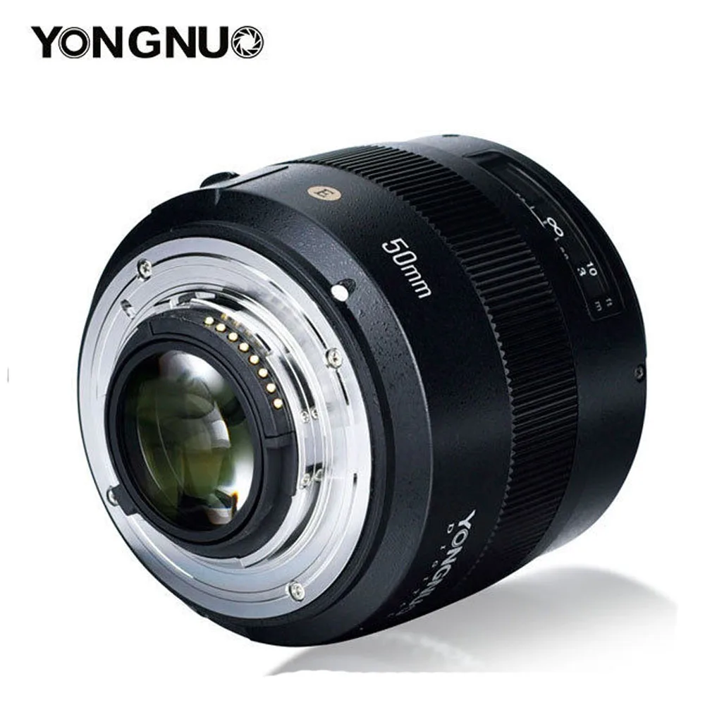Стандартный основной объектив YONGNUO YN 50 мм F1.4N E F1.4 AF/MF для Nikon D7500 D7200 D7100 D7000 D5600 D5500 D5300
