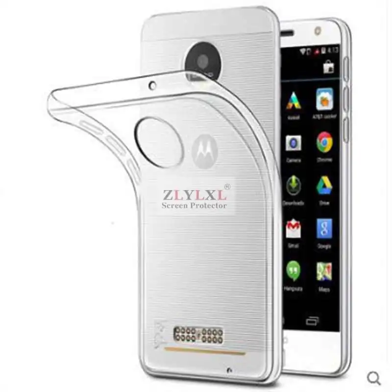 Glass + case Transparent Dirt-resistant soft back for Motorola moto Z Play XT1635 tempered glass screen protector | Мобильные