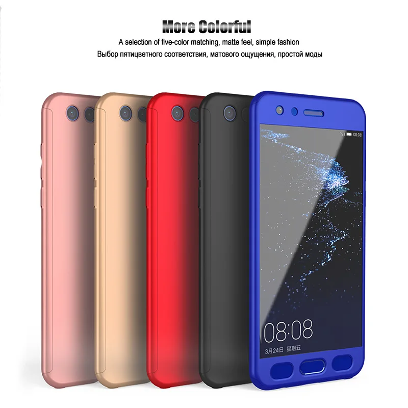 LuckGuard Роскошный Жесткий 360 полный защитный чехол для huawei Honor 8 9 10 Lite V9 V10 mate Pro стекло