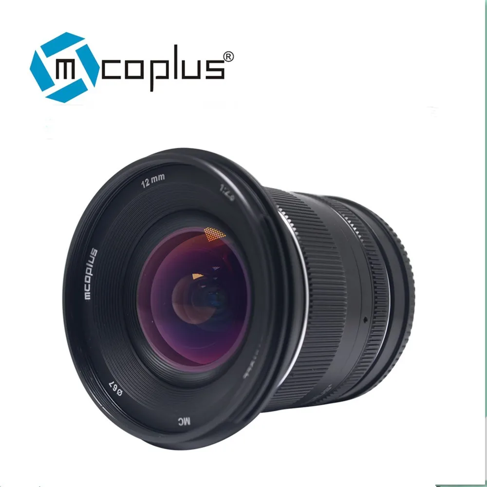 Ультраширокоугольный объектив Mcoplus 12 мм f2.8 Для беззеркальных камер Canon EF M Fuji FX M43 E