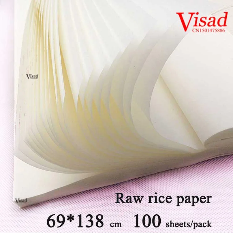 100 pcs/pack Chinese Raw Rice Paper Painting Calligraphy Paper Art Paper Painting Supplies