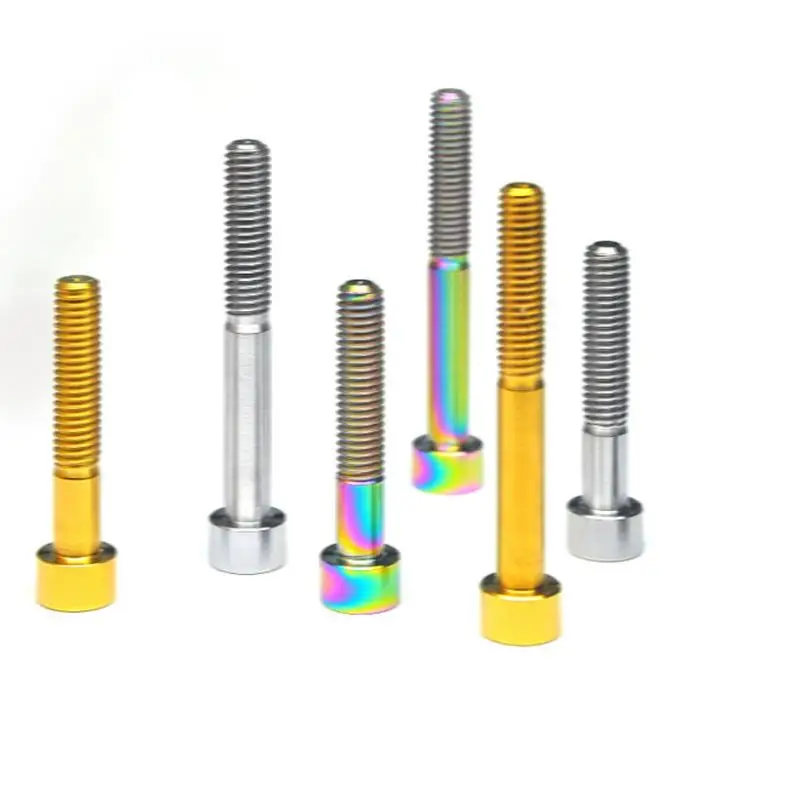M10x30mm/35mm/40mm/70mm Pitch 1.25mm Column Head GR5 Titanium Bolts Motorcycle