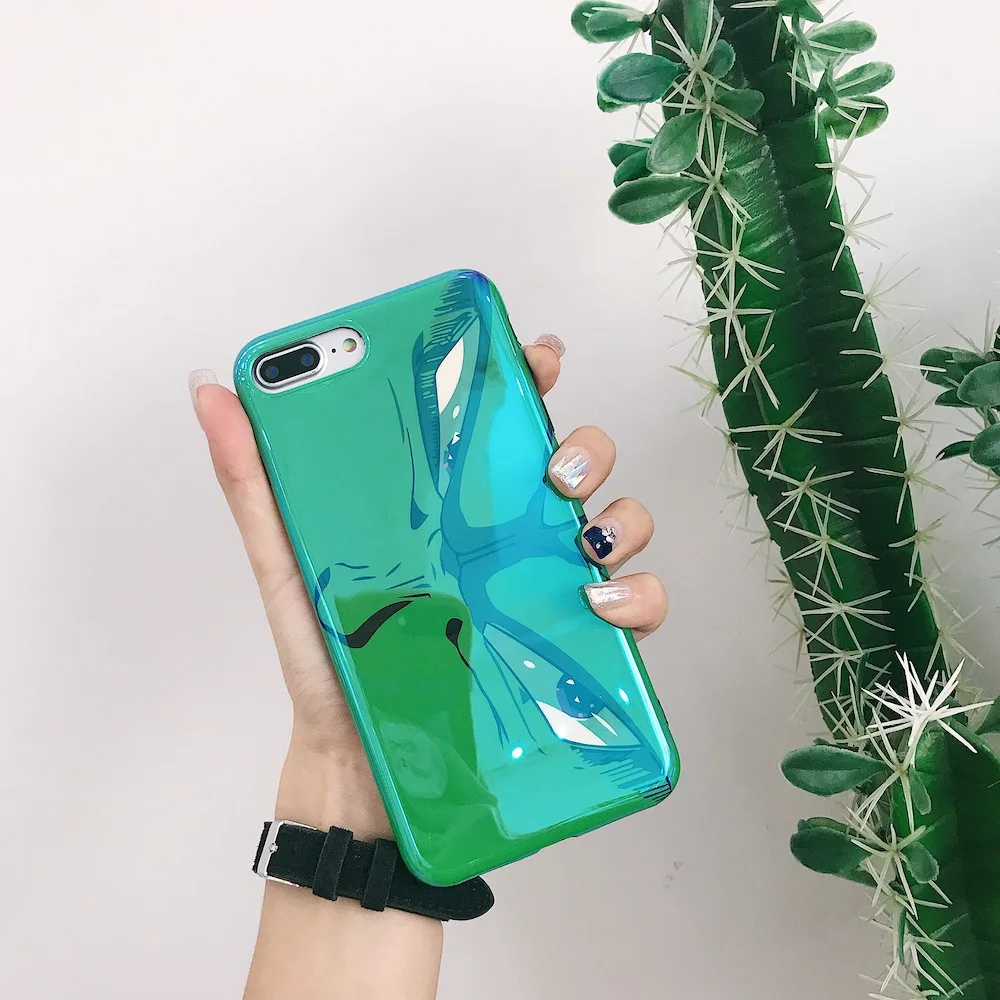 Мягкий чехол IMD с мультяшными глазами для iPhone 6 6Plus 6s plus 7 7Plus 8 8Plus X Xs XR Max телефона