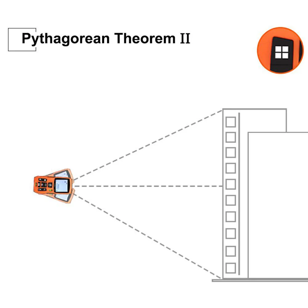 Портативный ленточный тестовый инструмент измеритель расстояния цифровой