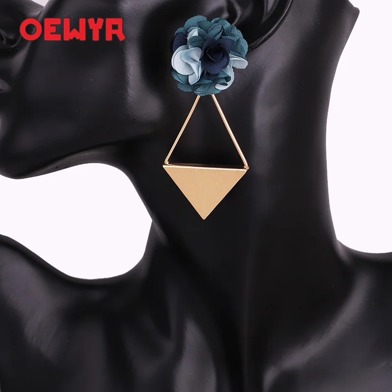 OEWYR, элегантные модные женские серьги, цветные, большие, круглые, с цветами, массивные серьги,, серьги для женщин, летние, цветные, подарок