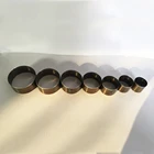 7 шт. резак круглой формы для самостоятельной сборки кожи, маленький колокольчик, штамповочный нож, Штамповочный Инструмент, шаблон формы 25 30 35 40 45 50 55 мм