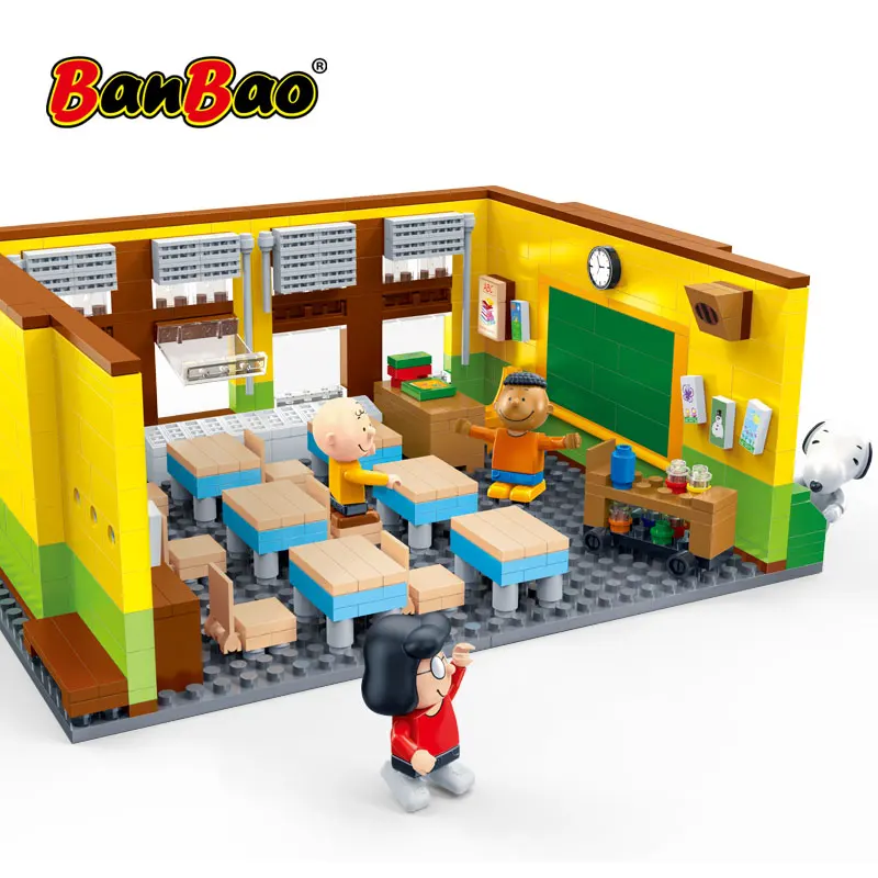 BanBao 7501 горячий Снупи Арахис IP фигура класс пластиковые строительные блоки