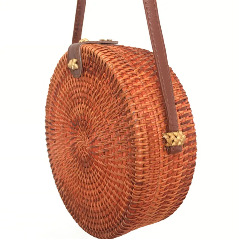 Женские Ретро Сумки Crossbody красочные Для женщин соломенная сумка ручной работы