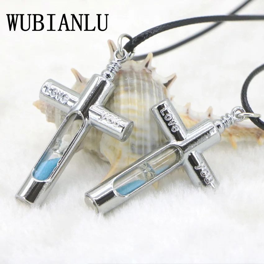 WUBIANLU новые кресты ожерелье с песочными часами в богемном стиле шею Подвески