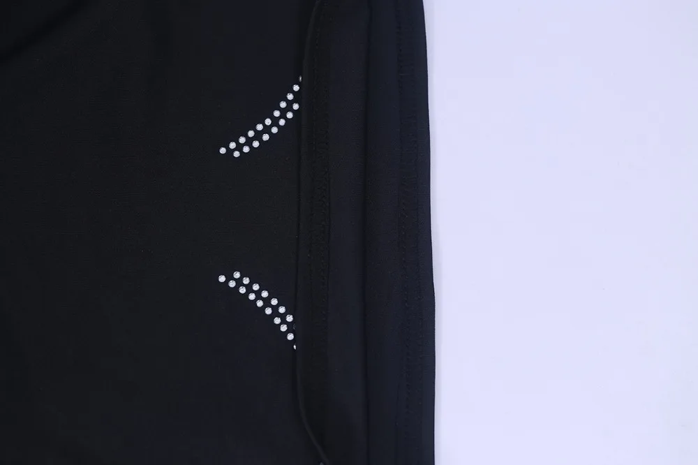 

Rhinestone Women Hoodie Top With Pants Sexy Fashion Women Two Piece Set