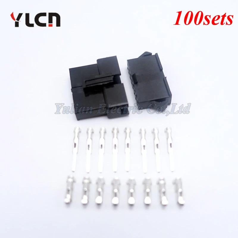 

100sets High Quality Connector 8Pin Pitch 2.54MM Female and Male Housing + Terminals SM-8P SM-8R JST 2.54MM SM2.54