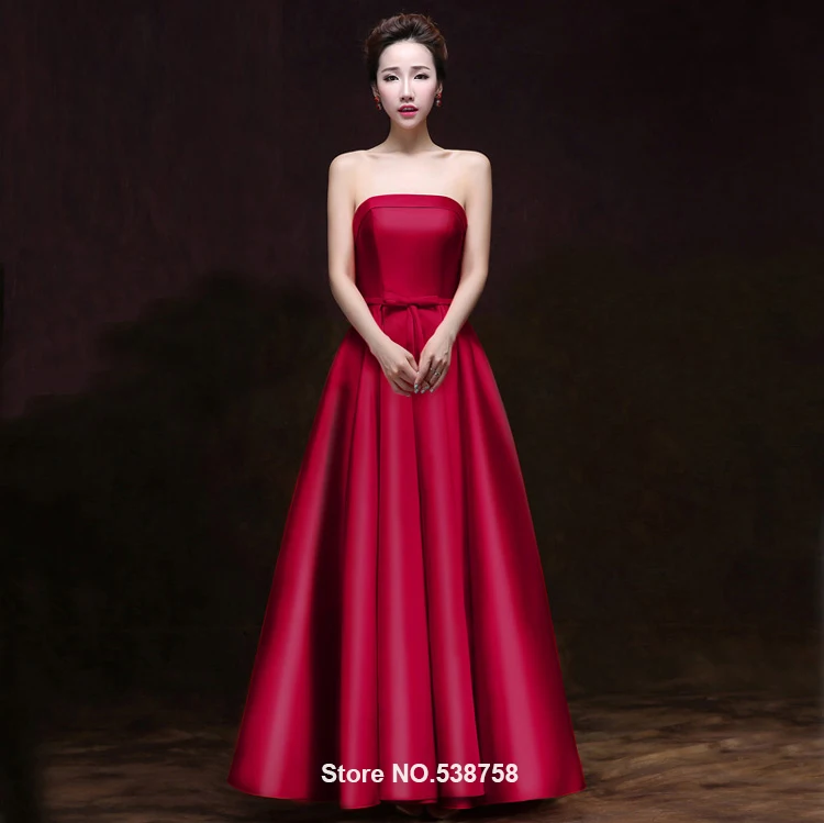 Длинное вечернее платье без рукавов винного цвета|robe de soiree|evening party gownevening dress |