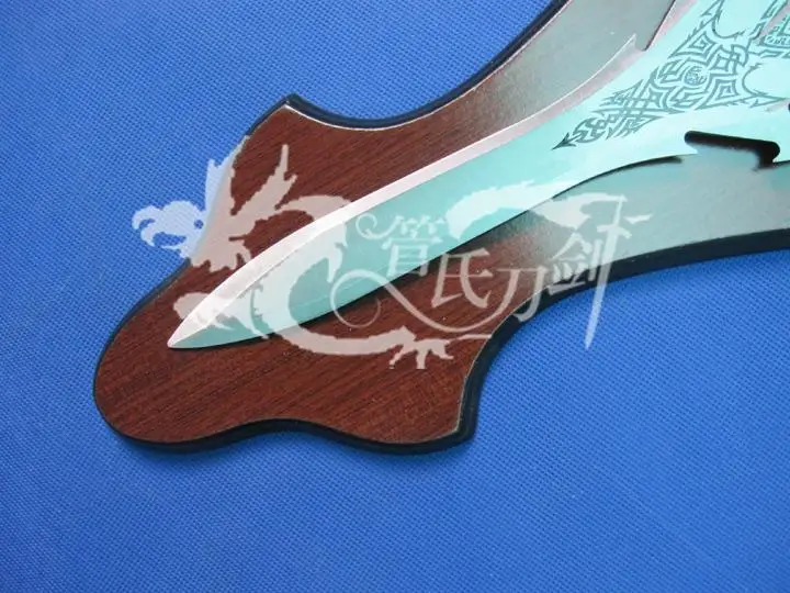 S2009 король зла демон лысый Орлов Череп Скелет меч атласная отделка лезвие 17