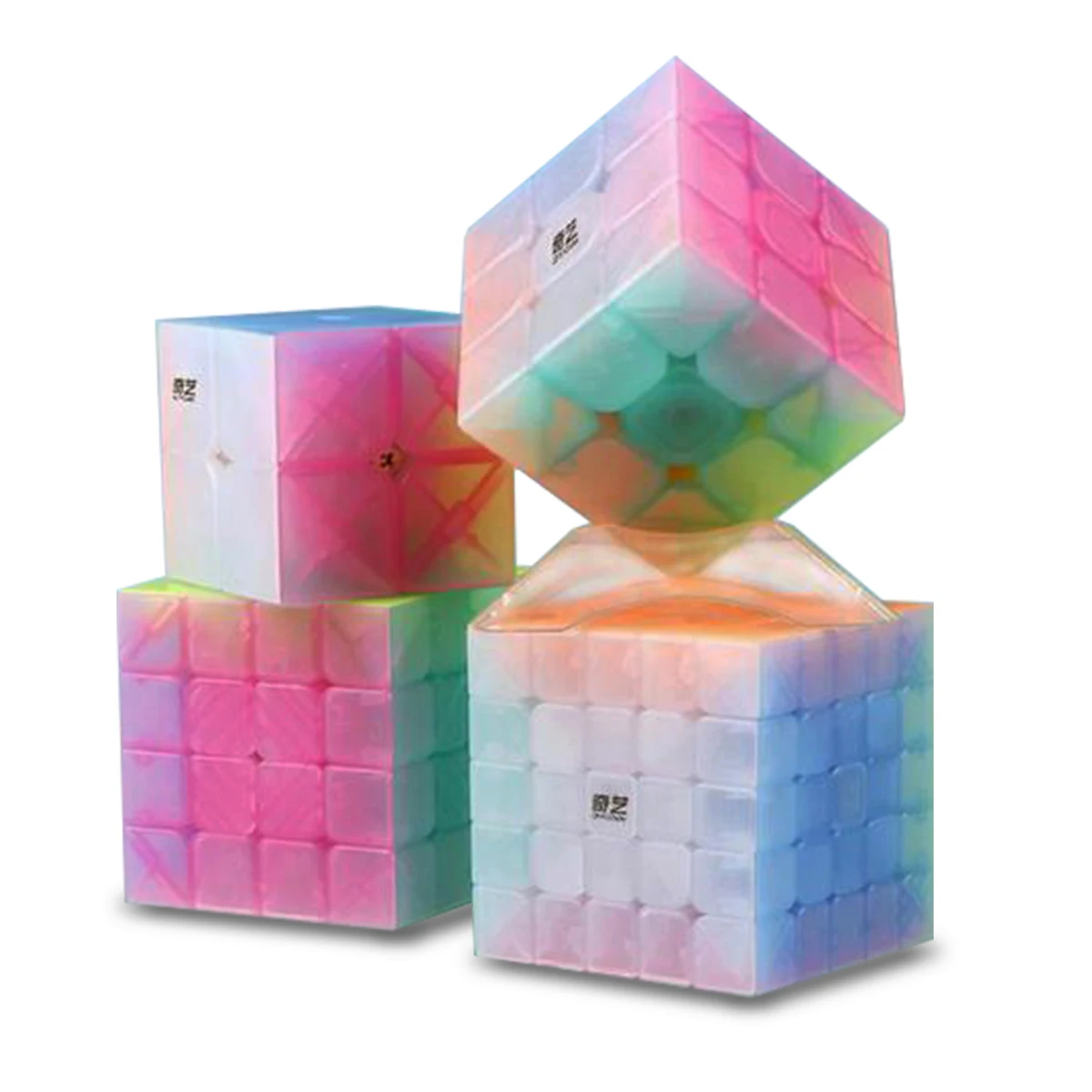 QiYi 2x2 3x3 4x4 5x5 Jelly Cube Design Speed Cube Puzzle Magic Cube Base Cubo Magico Educational Toys For Children 4x4x4 qiyi magic cube professional speed puzzle cube educational toys for kids children xmas gifts cubo magico rubic