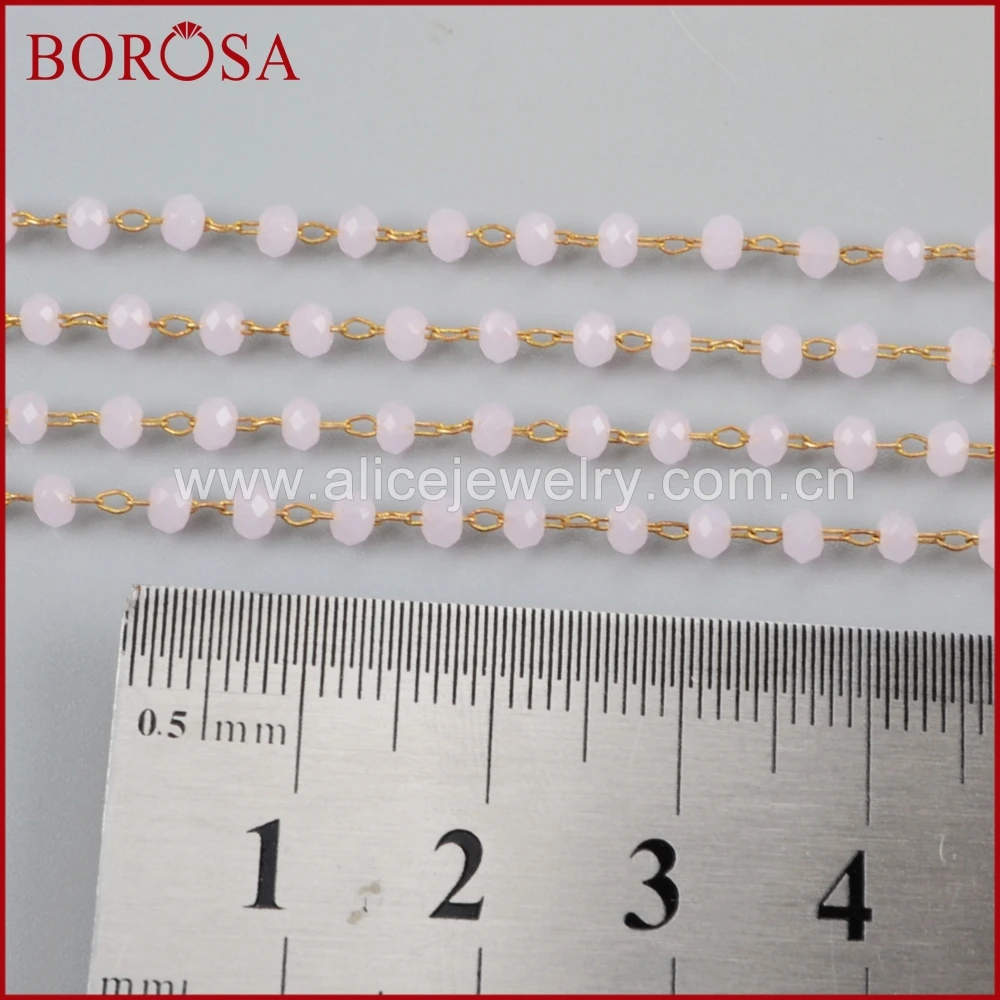 Цепочка из бусин золотого или серебряного цвета 3 мм 5 метров|bead chain|glass bead chainchain beads
