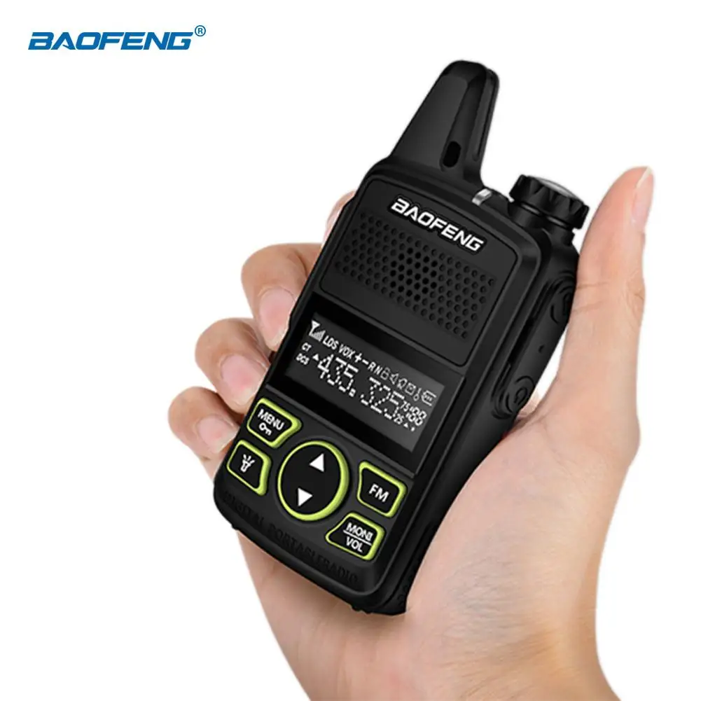 2 шт. Baofeng BF T1 портативная мини рация с двойной ветчиной радио коммуникатор USB