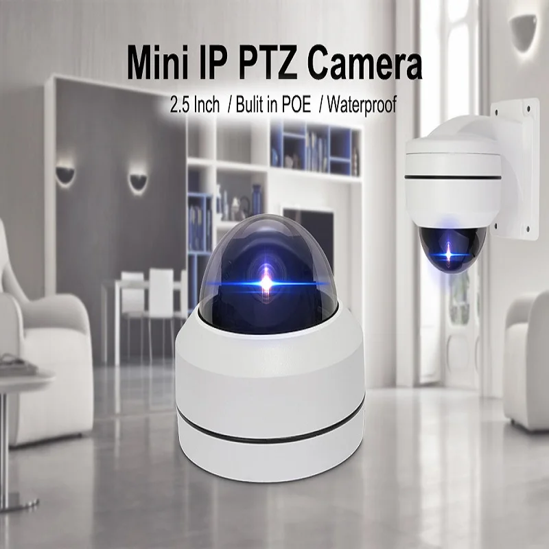 IMPORX 3X Zoom Indoor P2P Mini HD 1080P POE IP CCTV PTZ монитор безопасности камера купольная автофокуса
