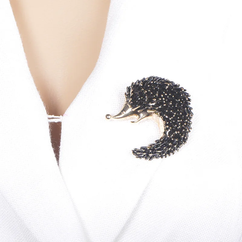 Funmor Vivid Hedgehog Shape Pins Enamel Brooches For Women Children Coat Blouse Cardigans Decoration Jewelry Routine Accessories | Украшения