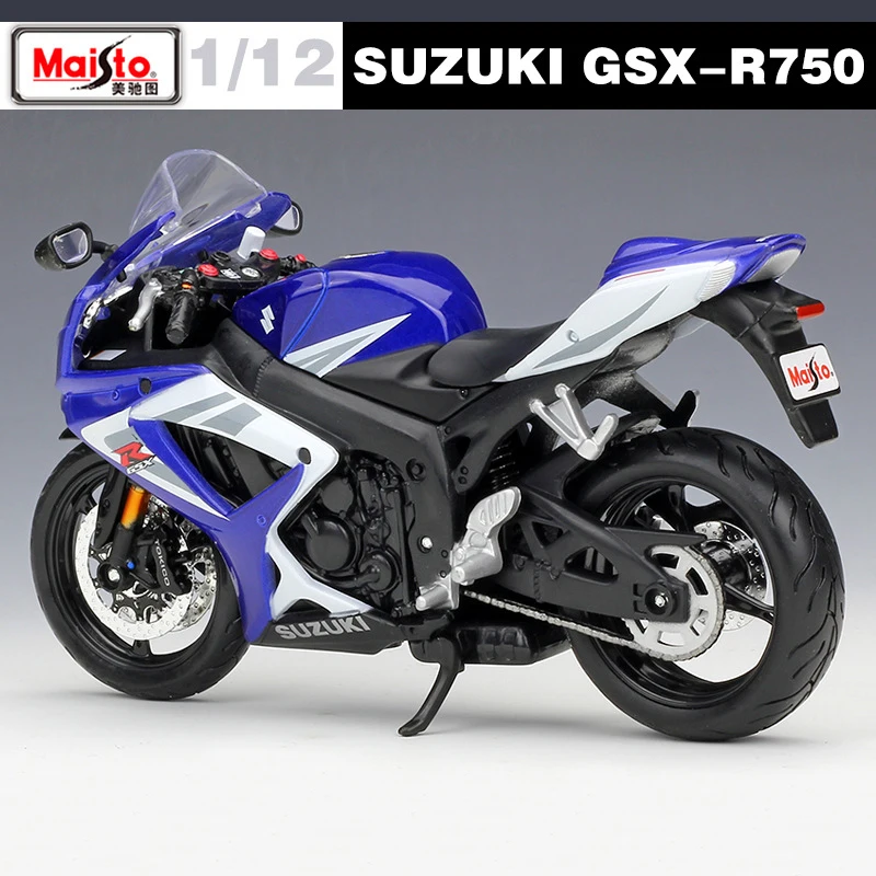 Maisto 1:12 SUZUKI GSX R 750 литье под давлением металлическая модель спортивная гоночная
