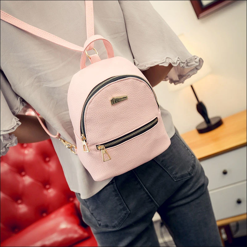 Foikvoon Candy Bags Alligator Mini Backpack For Women Leather Mochilas School Bag | Багаж и сумки