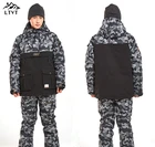 LTVT костюм для сноуборда, Мужской и Женский, для снежной погоды, плотный, стеганый, водонепроницаемый, двойная доска, новинка, мужской лыжный костюм