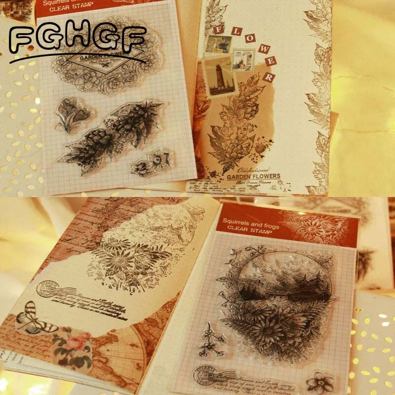 Завод прозрачный штамп силиконовый Скрапбукинг фотоальбом декоративная печать