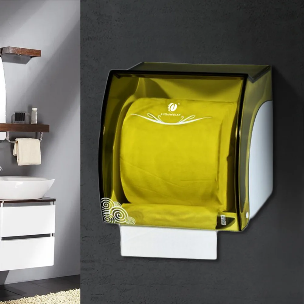 CHUANGDIAN Tissue Box мини-тип рулон ткани Downturn Box прозрачный подвесной Тип туалетной бумаги держатель ткань для ванной чехол Прохладный