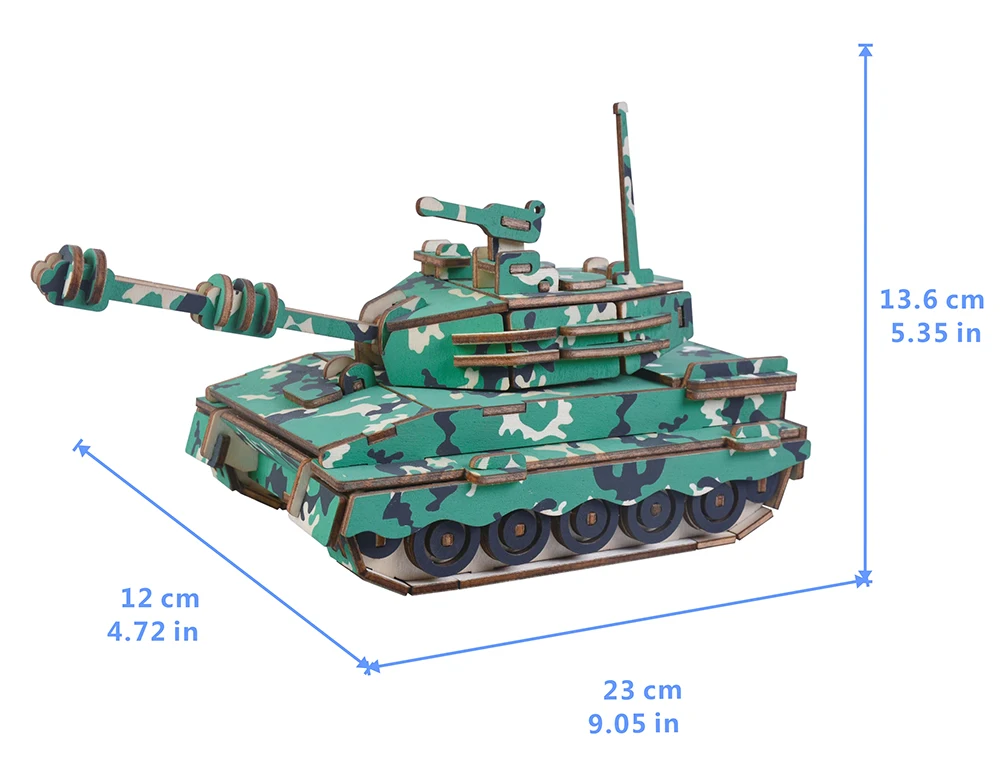 3D деревянные головоломки игрушки головоломка Танк модель головоломки Монтессори Обучающие творческие ремесла подарок для детей взрослых