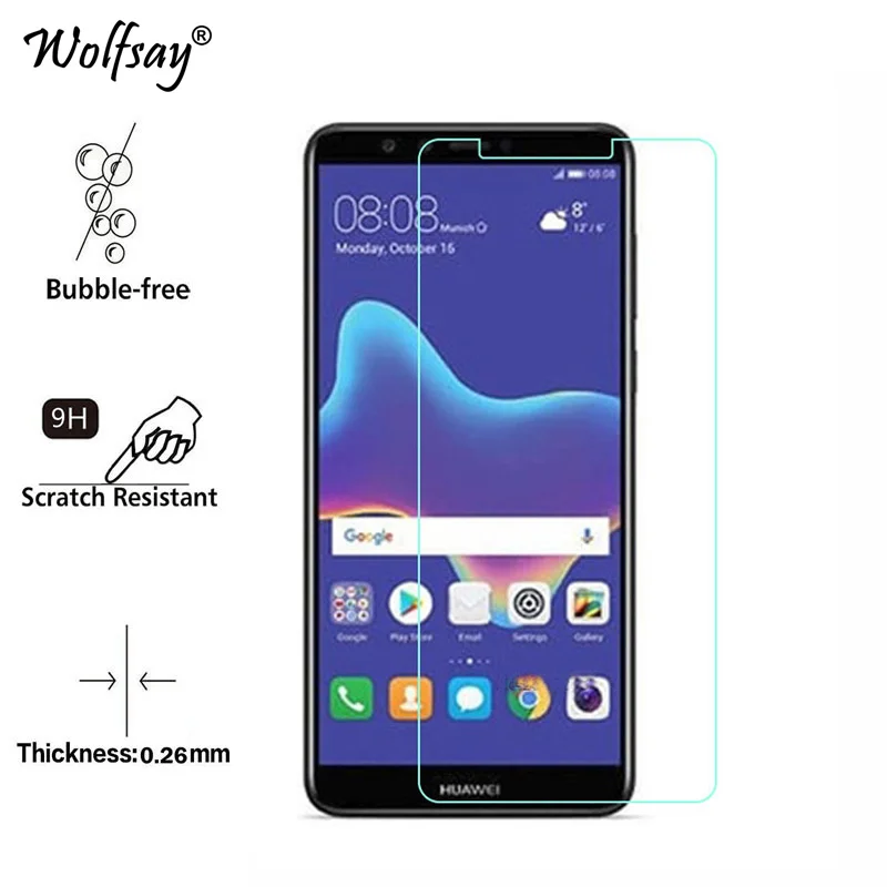 2 шт Y 9 2018 стекло Huawei Y9 защита экрана закаленное Enjoy 8 Plus защитная пленка|Защитные