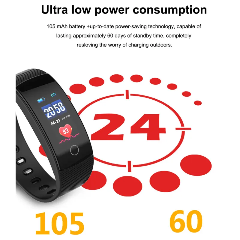 Гарнитура для умных часов Smartwatch iOS и Android телефон умный браслет Спорт на открытом