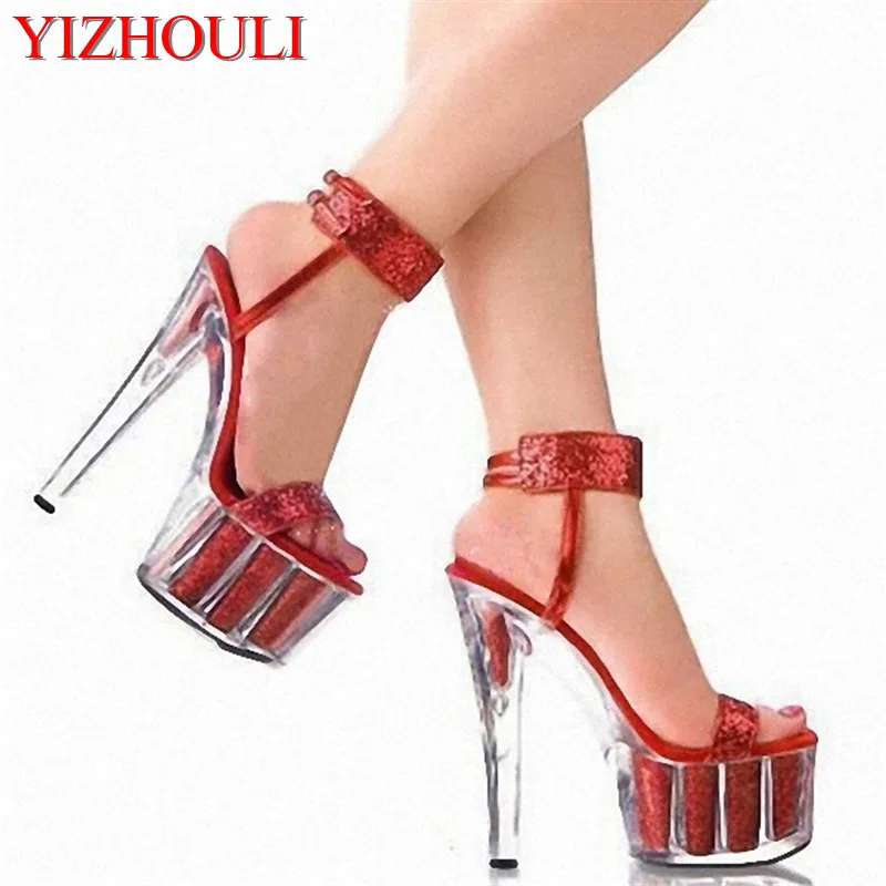 Fashion withholding Sexy shoes club 15 cm/high-heeled sandals/slipper appeal/performance women's shoes