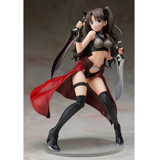 Обувь для косплея Аниме Фигурка Fate/stay Night zero Тосака Rin с Ножи ПВХ 20 см/7 9 дюйм модель