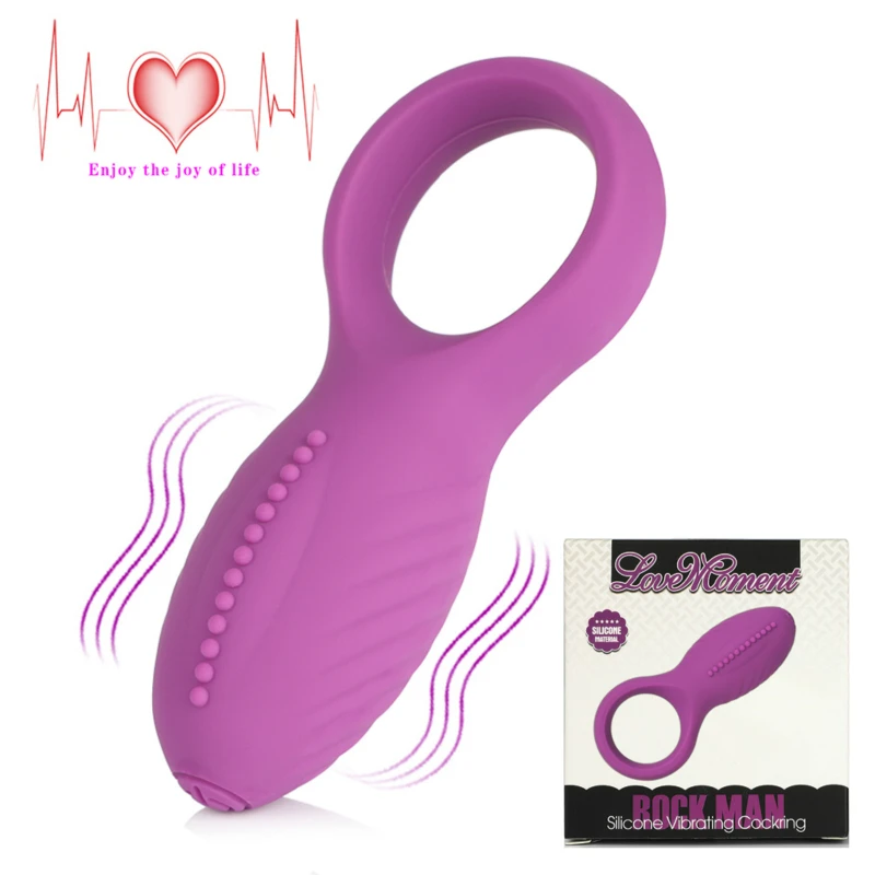 Силиконовый пенис кольцо Стимулятор клитора на вибрирующий фаллоимитатор