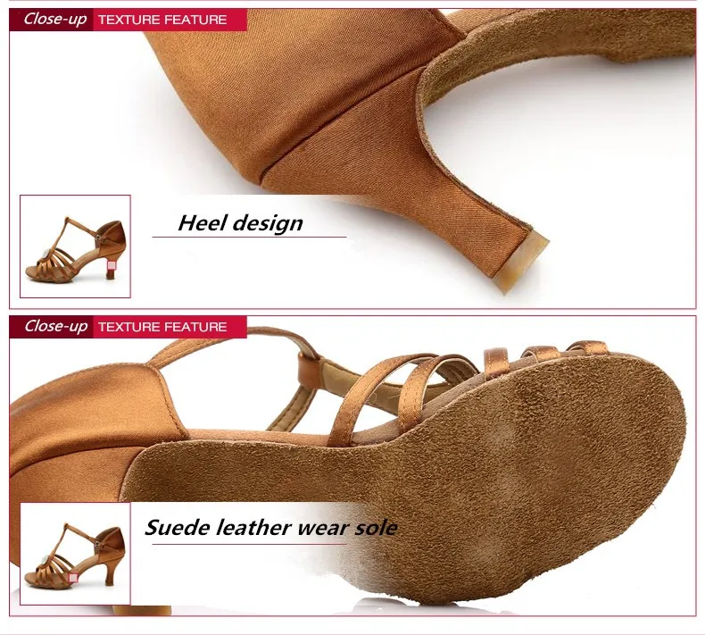 226 коричневый, черный атлас каблук 7 см/5 см Zapatos Salsa Mujer Zapatos De Baile Latino Mujer Танго Туфли для латинских танцев для для женщин