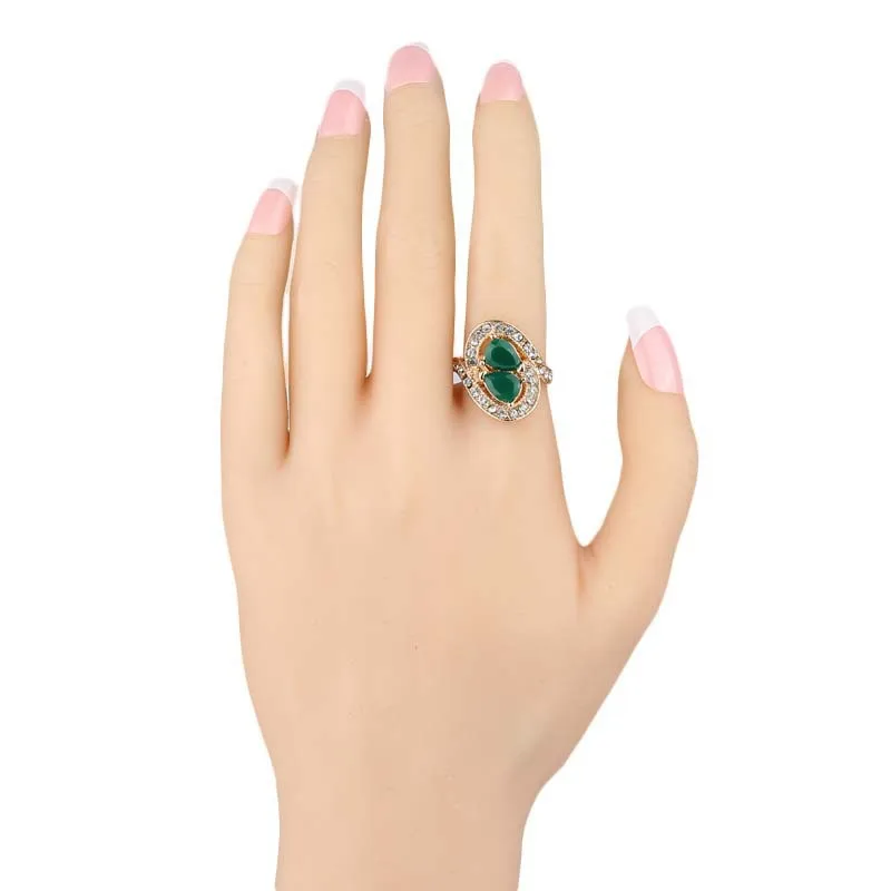 2021 старинные ювелирные изделия Овальный Панк золото Цвет кольца для женщин и