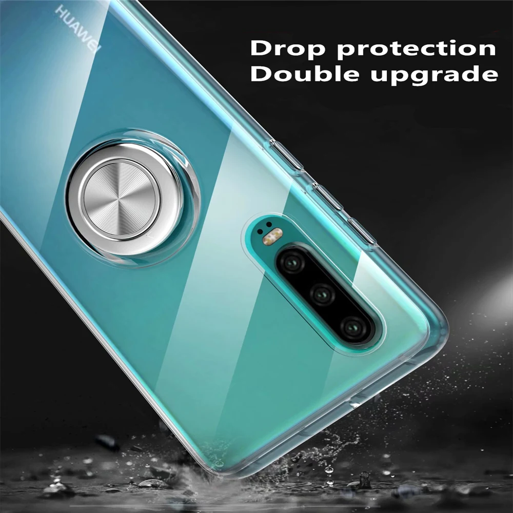 CBLGSXBABY прозрачный мягкий чехол из ТПУ для Huawei P30 Pro Магнитный чехол-держатель