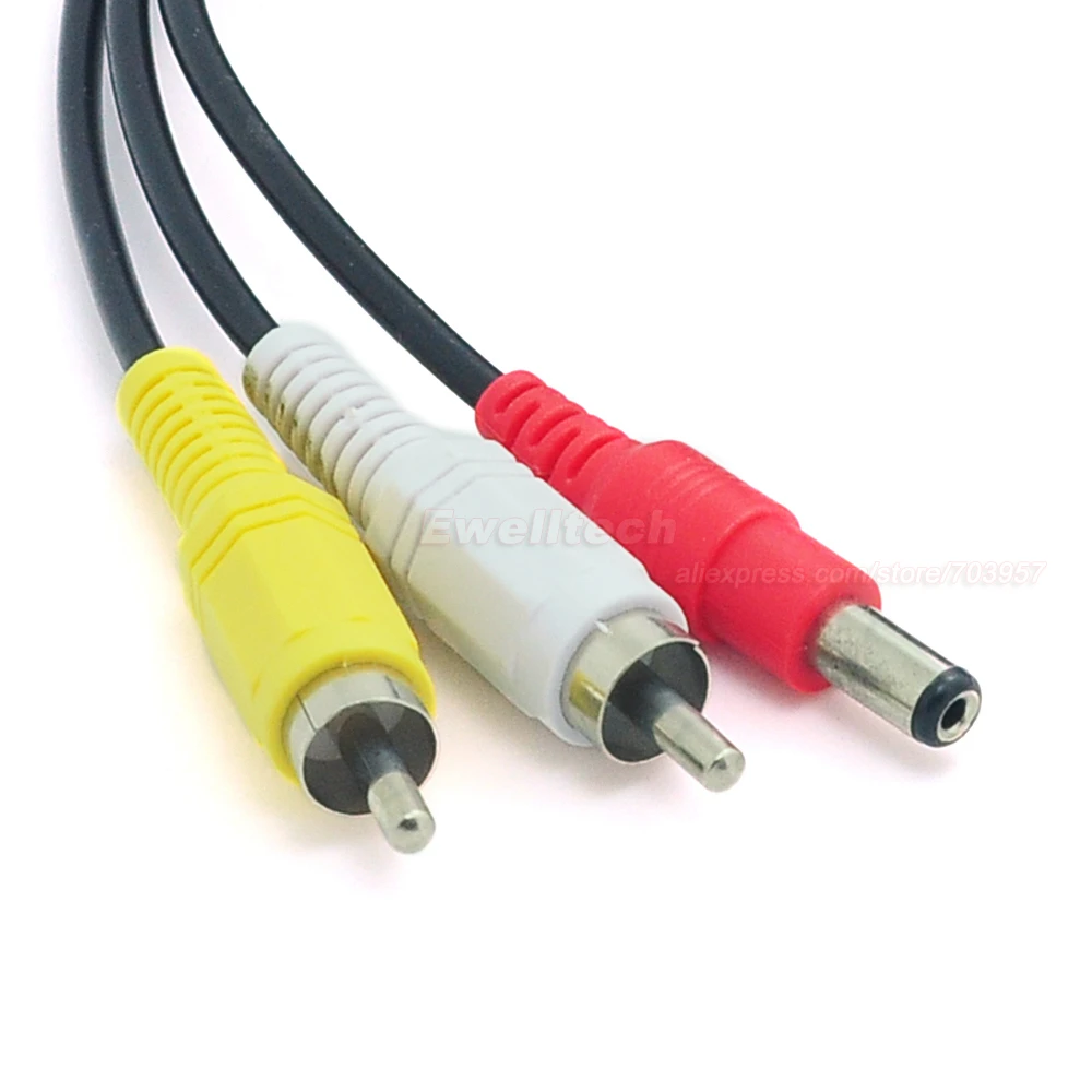5x 10 м/32 фута 2 RCA DC разъем аудио видео Мощность AV кабель все в одном CCTV провод|wire