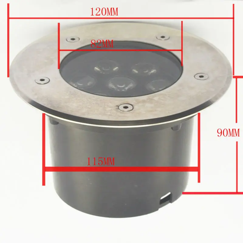 Новый Grondspot Jardim Ip68 Ac85 ~ 265v 7 Вт подземных светодиодные лампы двухслойные