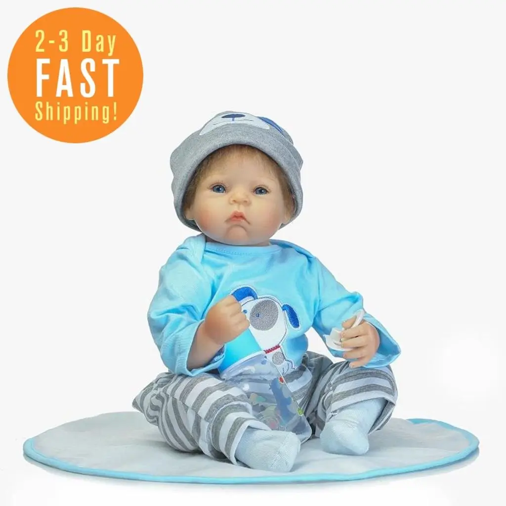 Bebe жив кукла силикона Reborn Baby куклы мальчик милый открытыми глазами новорожденных