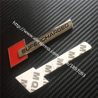 200pcs new car styling 3d chrome metal supercharged emblems badge decal sticker by dhl