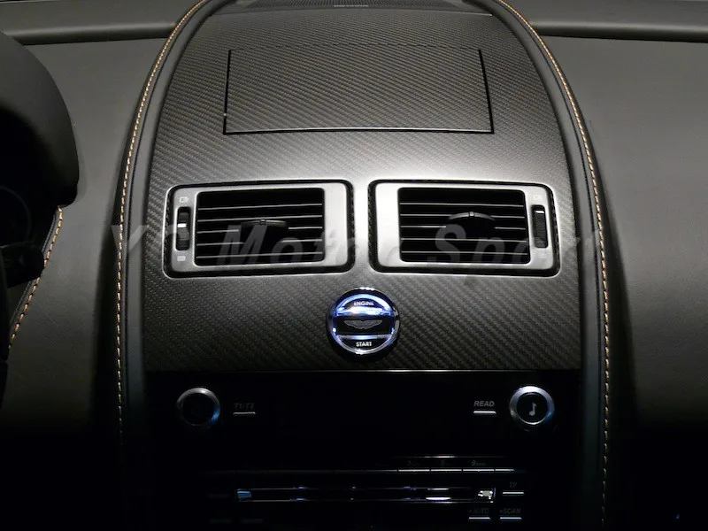 Внутренняя отделка из сухого углеродного волокна подходит для 2006 2015 Aston Martin V8 V12