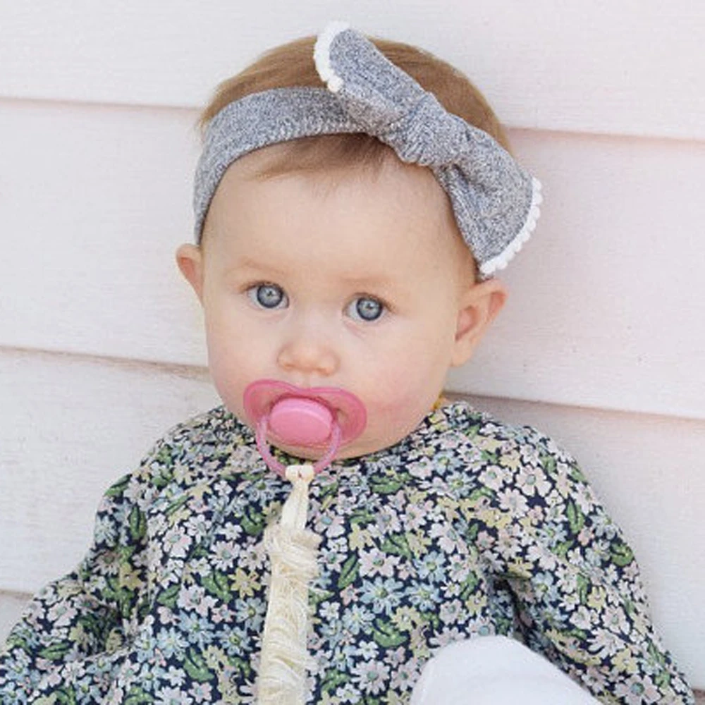 New Cotton Turban Headband for Girl Hair Accessories Lovely Hairband Soft Headwrap Bow Tiara Band 1PC | Детская одежда и обувь